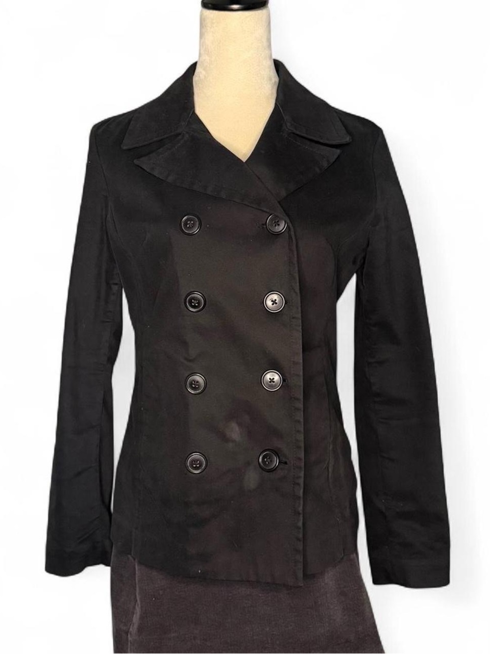 Gap black double-breasted button up jacket S - dark academia tailored